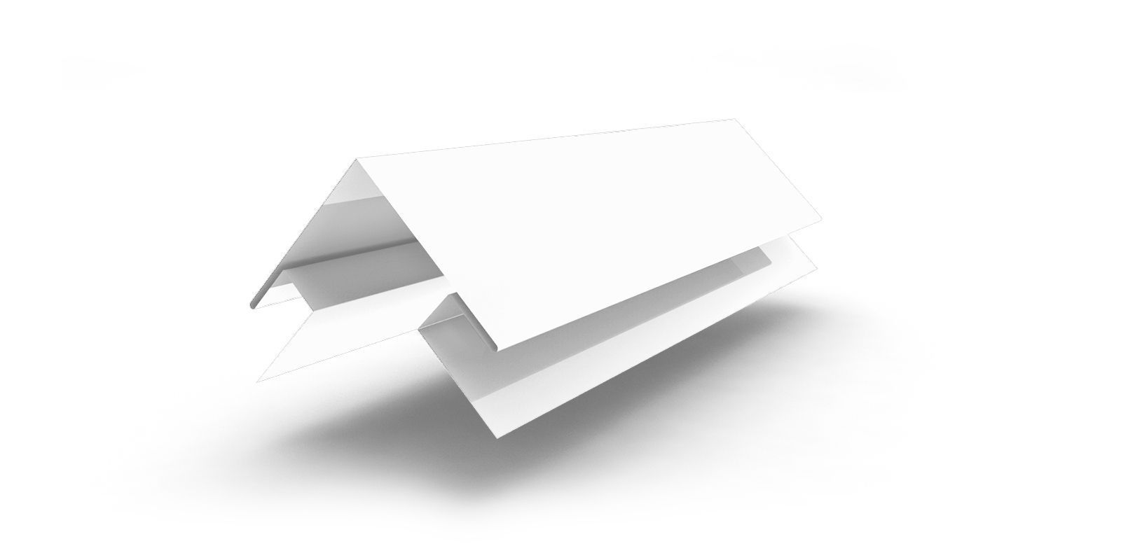 Планка угла наружного сложного с покрытием Полиэстер, цвет RAL 9003 ПрофЛайн, купить Планка угла наружного сложного с покрытием Полиэстер, цвет RAL 9003 в ПрофЛайн