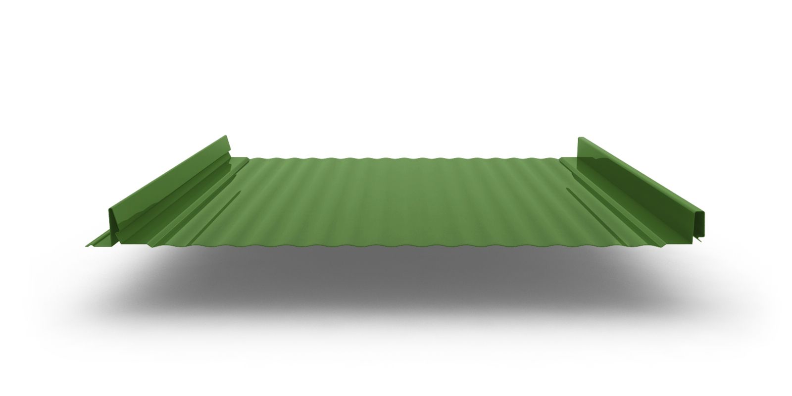 Кликфальц Pro Gofr с покрытием Полиэстер, толщина 0,45 мм, цвет RAL 6002 ПрофЛайн, купить Кликфальц Pro Gofr с покрытием Полиэстер, толщина 0,45 мм, цвет RAL 6002 в ПрофЛайн