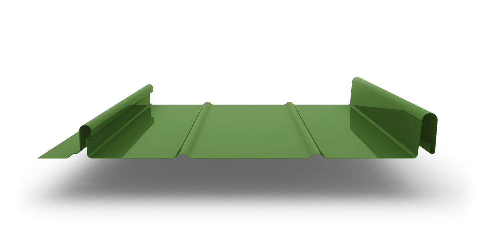 Кликфальц Line с покрытием Полиэстер, толщина 0,70 мм, цвет RAL 6002 ПрофЛайн, купить Кликфальц Line с покрытием Полиэстер, толщина 0,70 мм, цвет RAL 6002 в ПрофЛайн