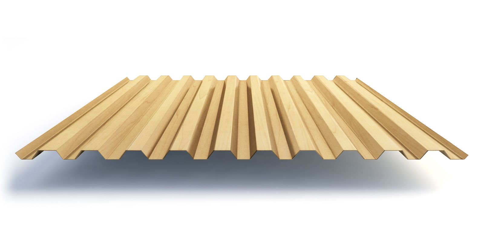 Профнастил С21 с покрытием ECOSTEEL® 0,5 мм, клён Профлайн Профнастил С21 с покрытием ECOSTEEL® 0,5 мм, клён Профлайн