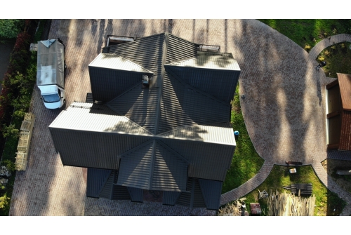 Металлочерепица Классик ("Classic") v01 0,5 PurLite M RR 32 темно-коричневый ПрофЛайн, купить Металлочерепица Классик ("Classic") v01 0,5 PurLite M RR 32 темно-коричневый в ПрофЛайн