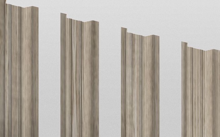 Штакетник металлический прямоугольный, цвет беленый дуб, длина 2 м, односторонняя окраска ПрофЛайн, купить Штакетник металлический прямоугольный, цвет беленый дуб, длина 2 м, односторонняя окраска в ПрофЛайн