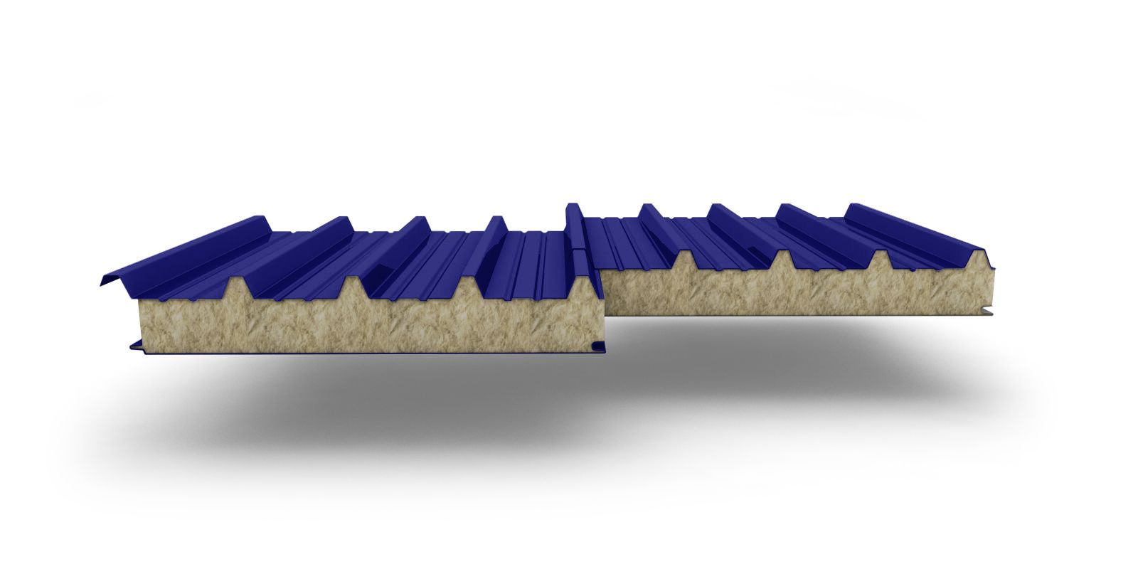 Кровельные сэндвич-панели с наполнителем из минеральной ваты толщиной 180 мм, цвет RAL 5002, ГОСТ 32603-2021 ПрофЛайн, купить Кровельные сэндвич-панели с наполнителем из минеральной ваты толщиной 180 мм, цвет RAL 5002, ГОСТ 32603-2021 в ПрофЛайн