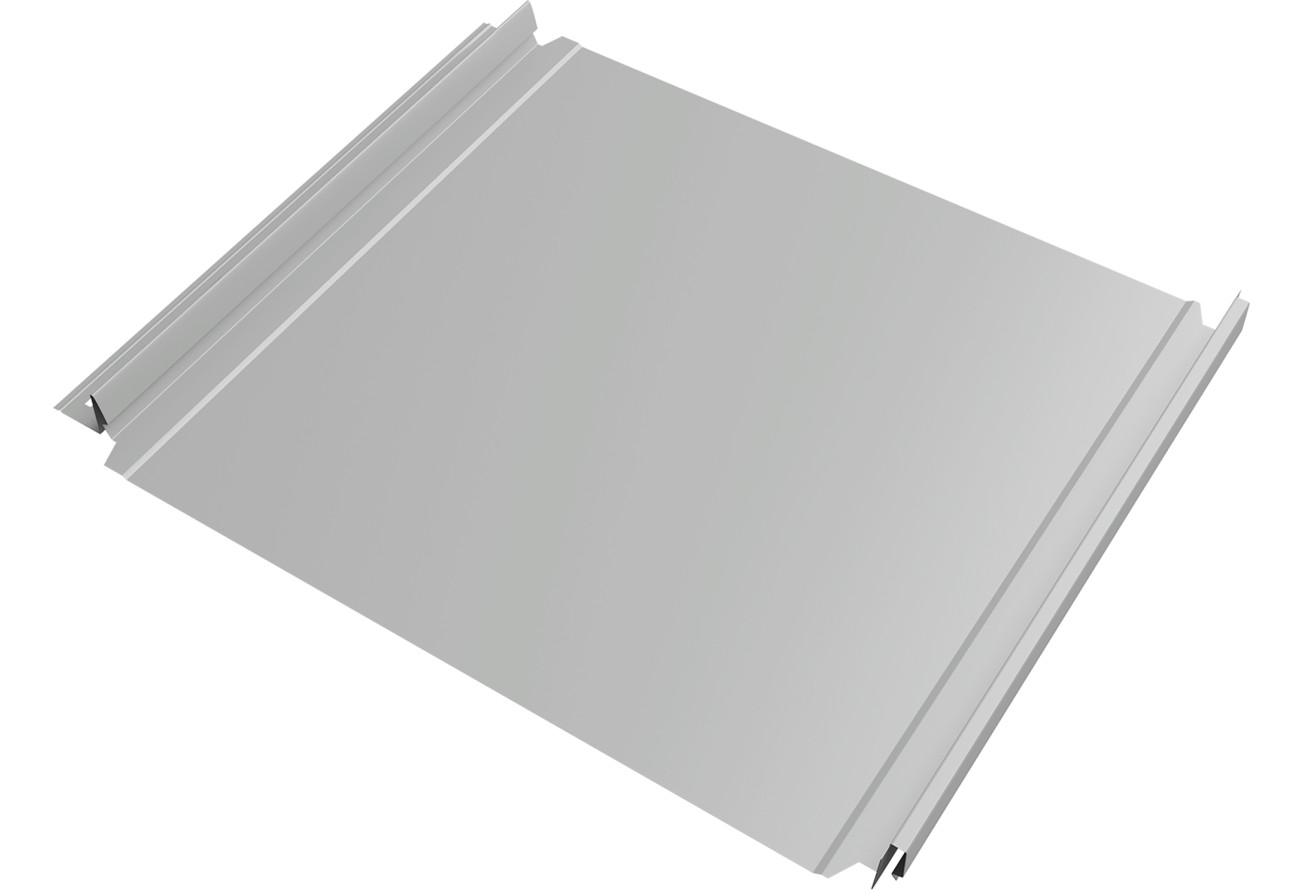 Кликфальц Double Pro 0,45 Drap ТХ с пленкой на замках RAL 7047 телегрей 4 ПрофЛайн, купить Кликфальц Double Pro 0,45 Drap ТХ с пленкой на замках RAL 7047 телегрей 4 в ПрофЛайн