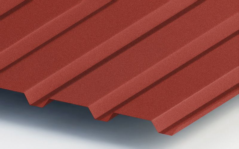 Профнастил МП35 с покрытием VikingMP®E 0,5 мм, RAL 8004 Профлайн Профнастил МП35 с покрытием VikingMP®E 0,5 мм, RAL 8004 Профлайн