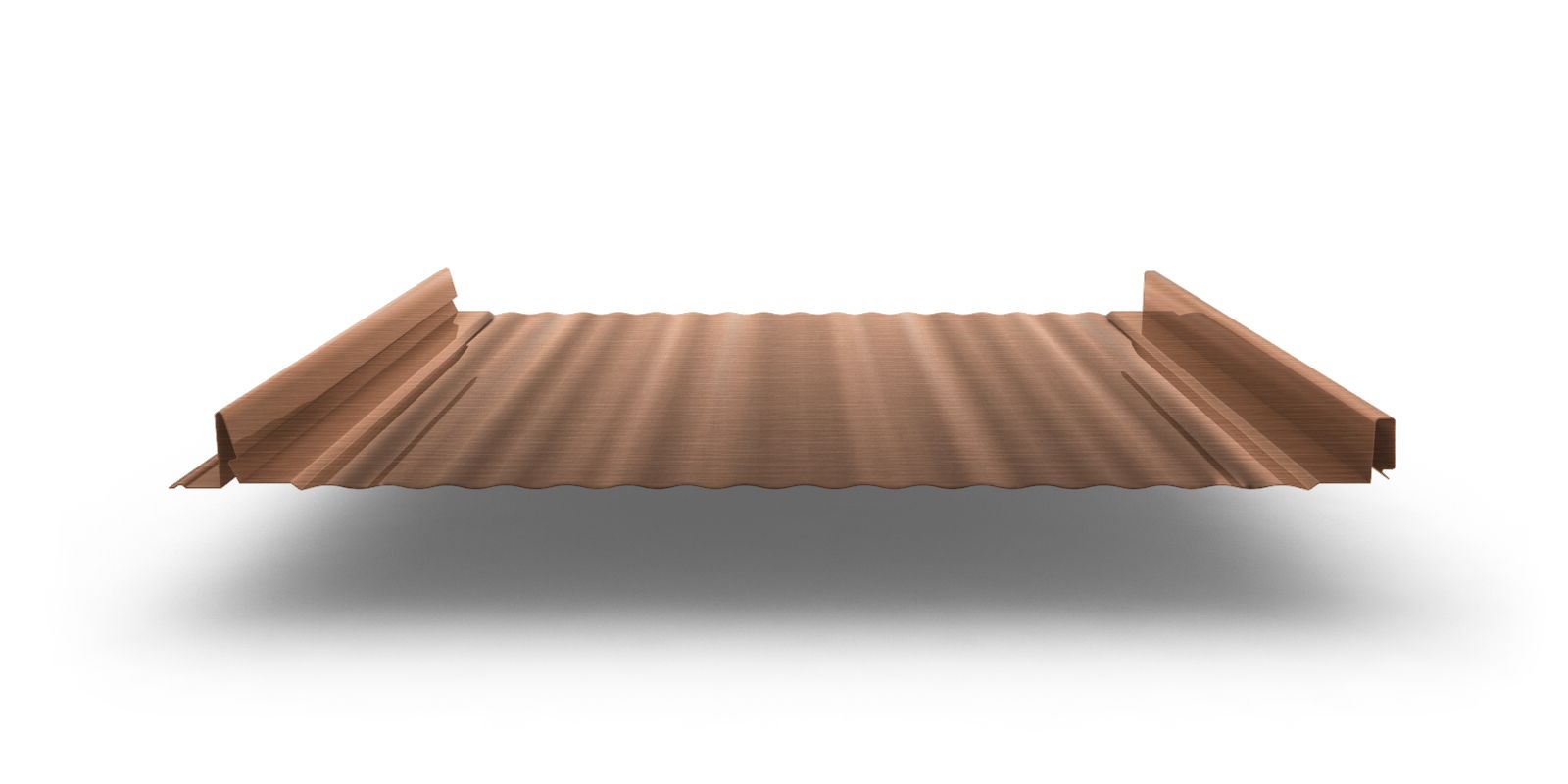 Кликфальц Pro Gofr с покрытием Quarzit, толщина 0,50 мм, цвет медь ПрофЛайн, купить Кликфальц Pro Gofr с покрытием Quarzit, толщина 0,50 мм, цвет медь в ПрофЛайн