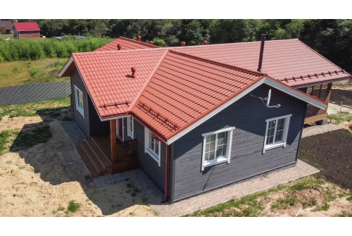 Металлочерепица Классик ("Classic") v01 0,5 Satin Matt RAL 8004 терракота ПрофЛайн, купить Металлочерепица Классик ("Classic") v01 0,5 Satin Matt RAL 8004 терракота в ПрофЛайн