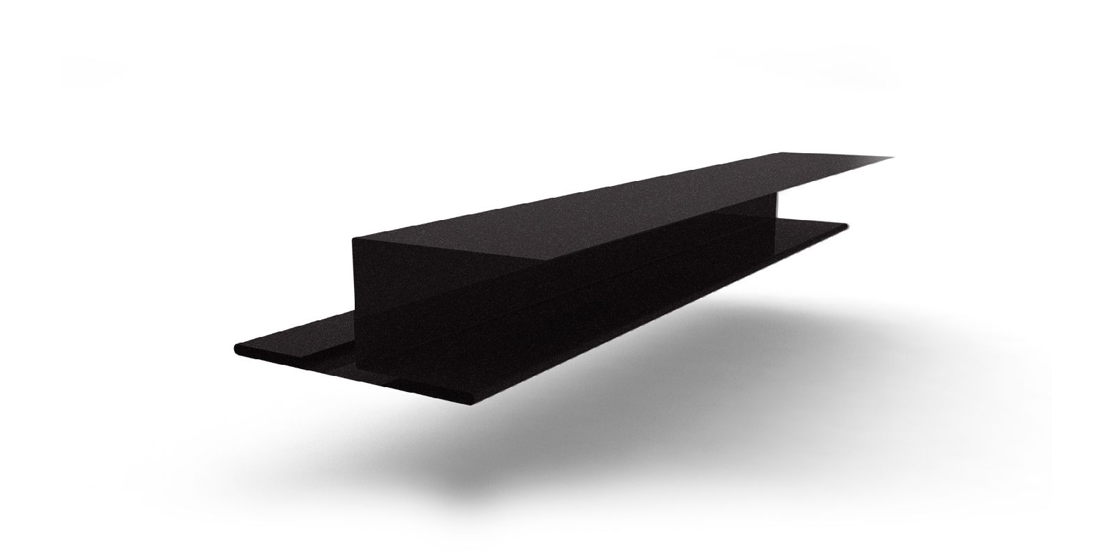 Планка стыковочная универсальная 50х25х3000 с покрытием Drap®, цвет RAL 9005 ПрофЛайн, купить Планка стыковочная универсальная 50х25х3000 с покрытием Drap®, цвет RAL 9005 в ПрофЛайн