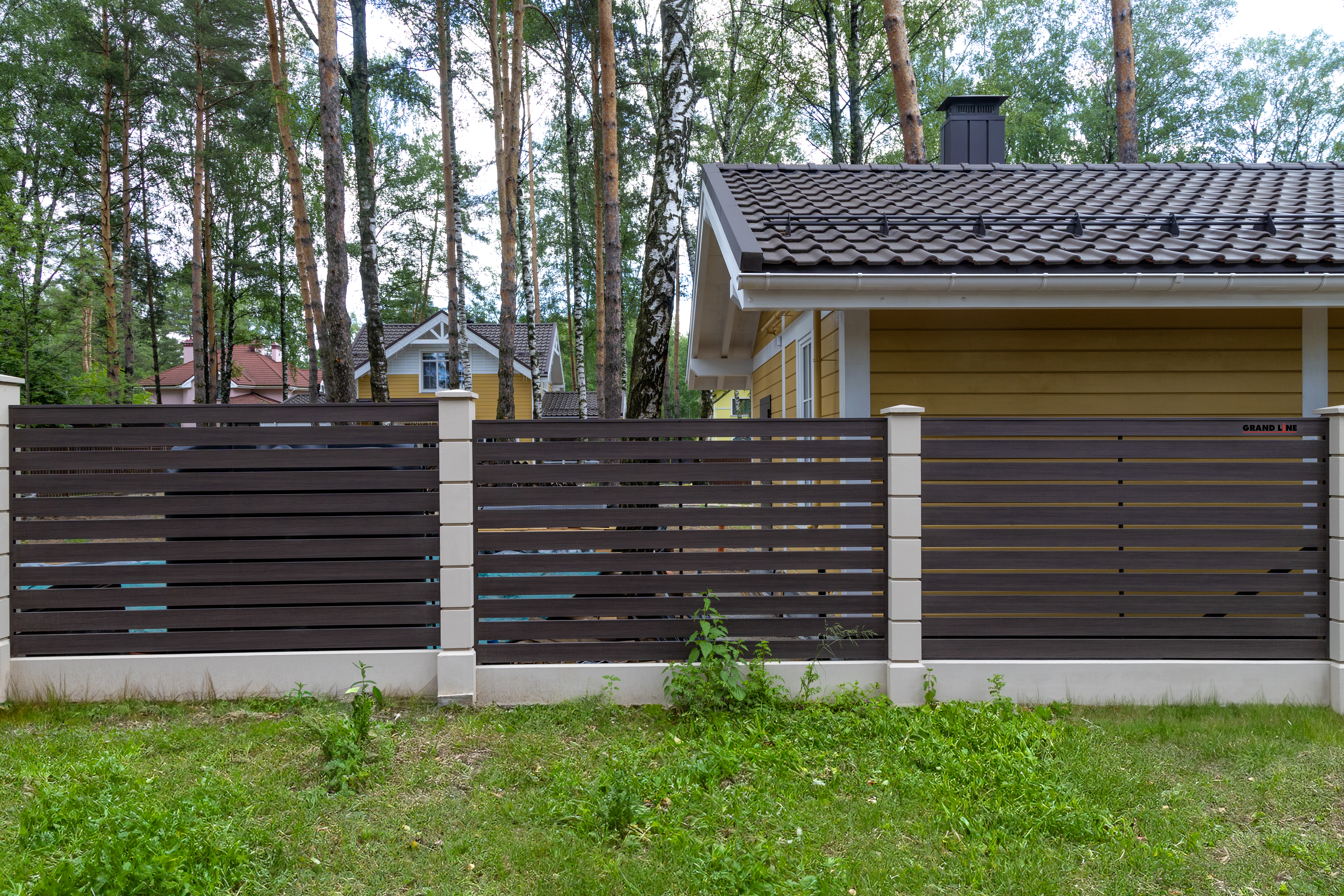 Ламель лицевая 125 забора жалюзи Техас 0,45 Принт Элит Кофейное дерево TwinColor ПрофЛайн, купить Ламель лицевая 125 забора жалюзи Техас 0,45 Принт Элит Кофейное дерево TwinColor в ПрофЛайн
