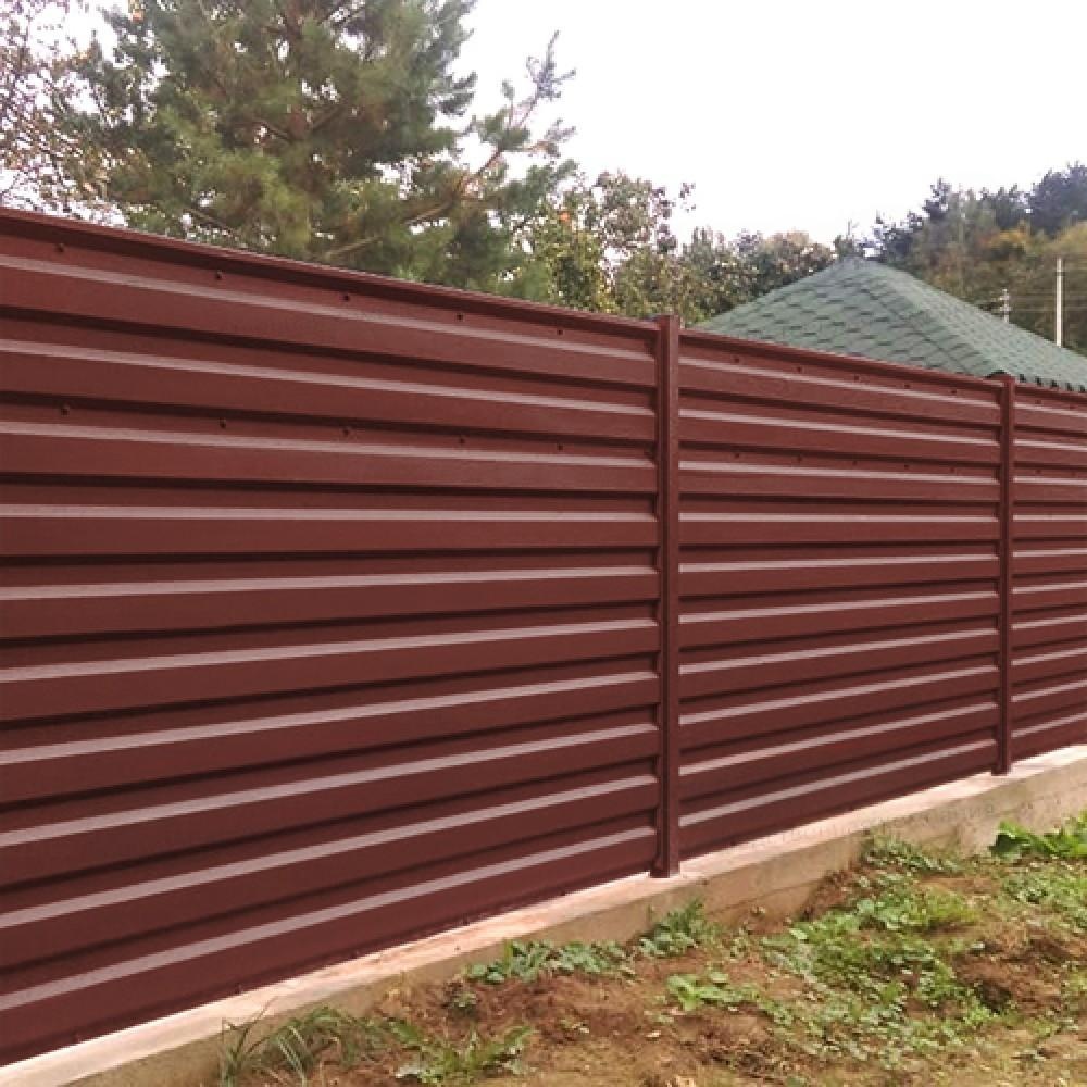 Профнастил Металл-Профиль МП-35 NormanMP 0.5 мм RAL 3005 Красное вино Профлайн