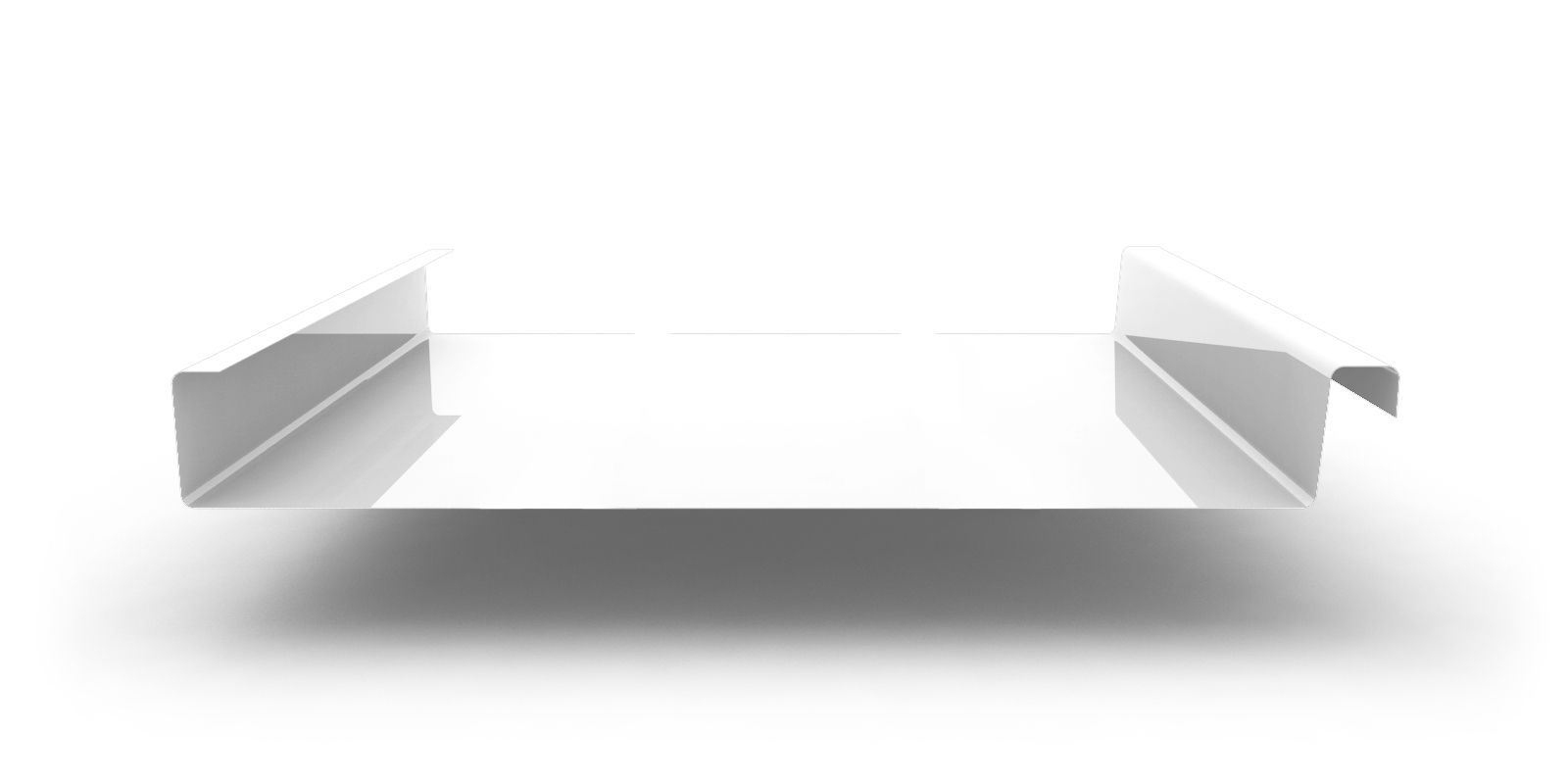 Двойной стоячий фальц гладкий с покрытием Полиэстер, толщина 0,50 мм, цвет RAL 9003 ПрофЛайн, купить Двойной стоячий фальц гладкий с покрытием Полиэстер, толщина 0,50 мм, цвет RAL 9003 в ПрофЛайн