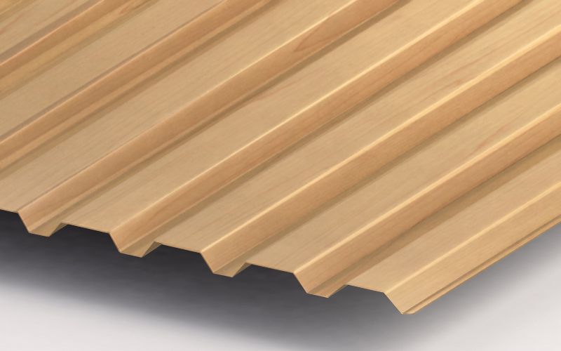 Профнастил МП20 с покрытием ECOSTEEL® 0,5 мм, клён Профлайн Профнастил МП20 с покрытием ECOSTEEL® 0,5 мм, клён Профлайн