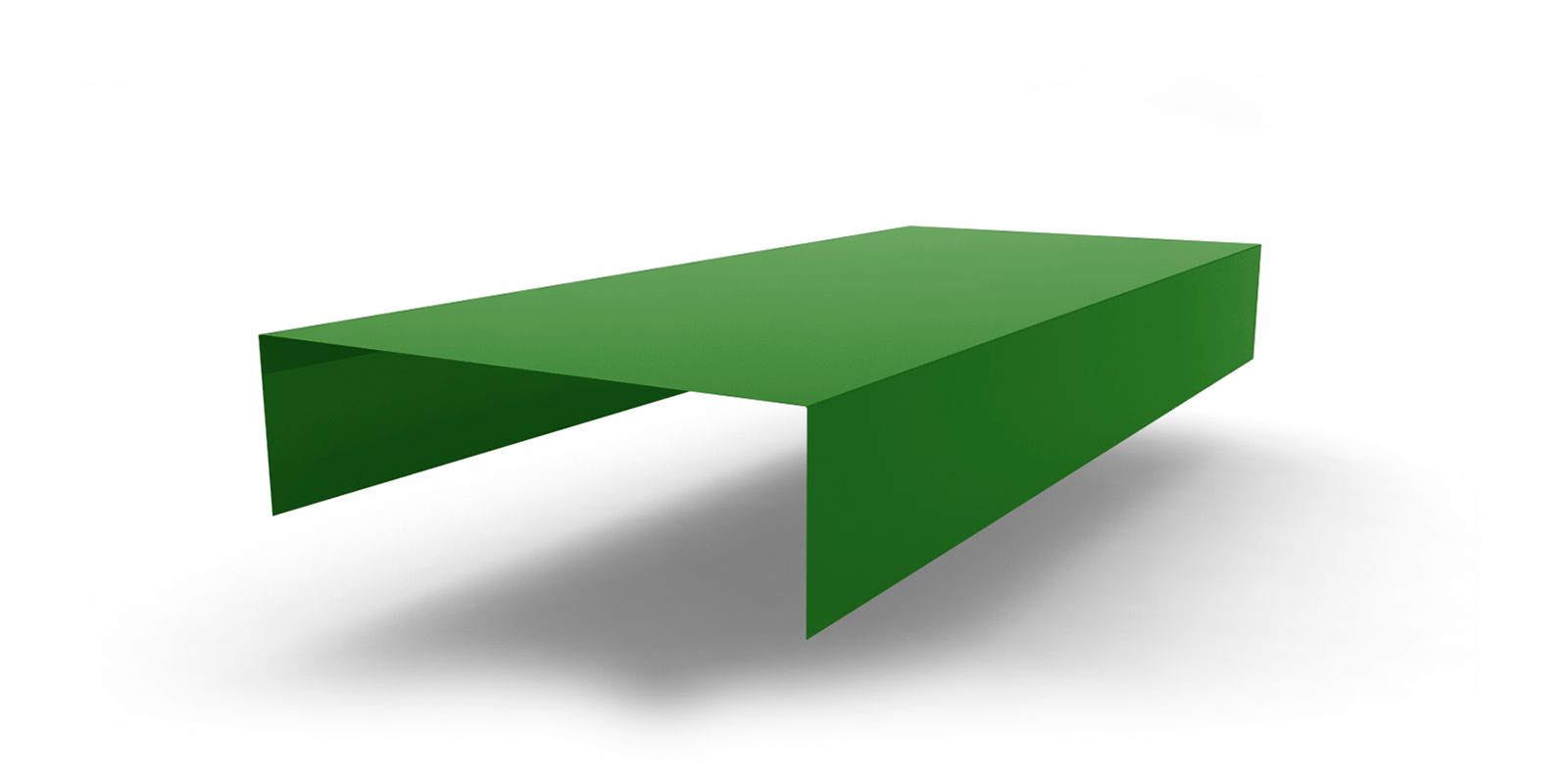 Планка заделки торца сэндвич-панелей с покрытием Полиэстер, цвет RAL 6002 ПрофЛайн, купить Планка заделки торца сэндвич-панелей с покрытием Полиэстер, цвет RAL 6002 в ПрофЛайн