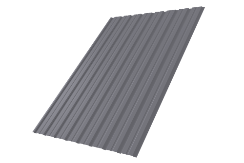 Профнастил С10B Grand Line 0,45 PE RAL 7004 сигнальный серый Профлайн