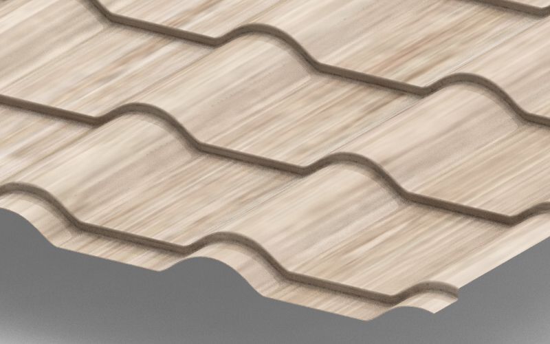 Металлочерепица Kamea с покрытием Colority® Print, 0,45 мм, цвет беленый дуб ПрофЛайн, купить Металлочерепица Kamea с покрытием Colority® Print, 0,45 мм, цвет беленый дуб в ПрофЛайн Металлочерепица Kamea с покрытием Colority® Print, 0,45 мм, цвет беленый дуб ПрофЛайн, купить Металлочерепица Kamea с покрытием Colority® Print, 0,45 мм, цвет беленый дуб в ПрофЛайн