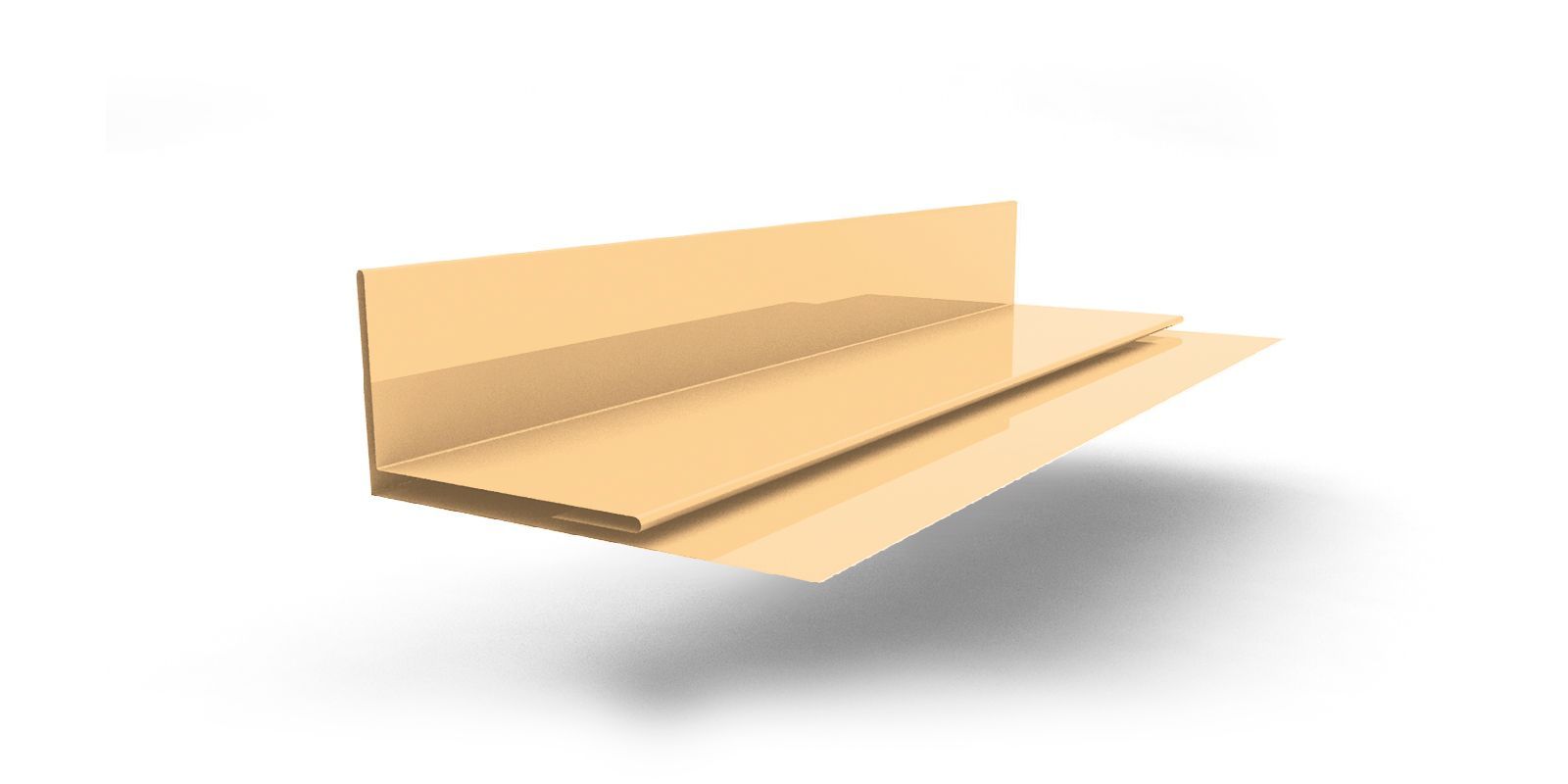 Планка аквилона 55х20х3000 с покрытием Полиэстер, цвет RAL 1014 ПрофЛайн, купить Планка аквилона 55х20х3000 с покрытием Полиэстер, цвет RAL 1014 в ПрофЛайн