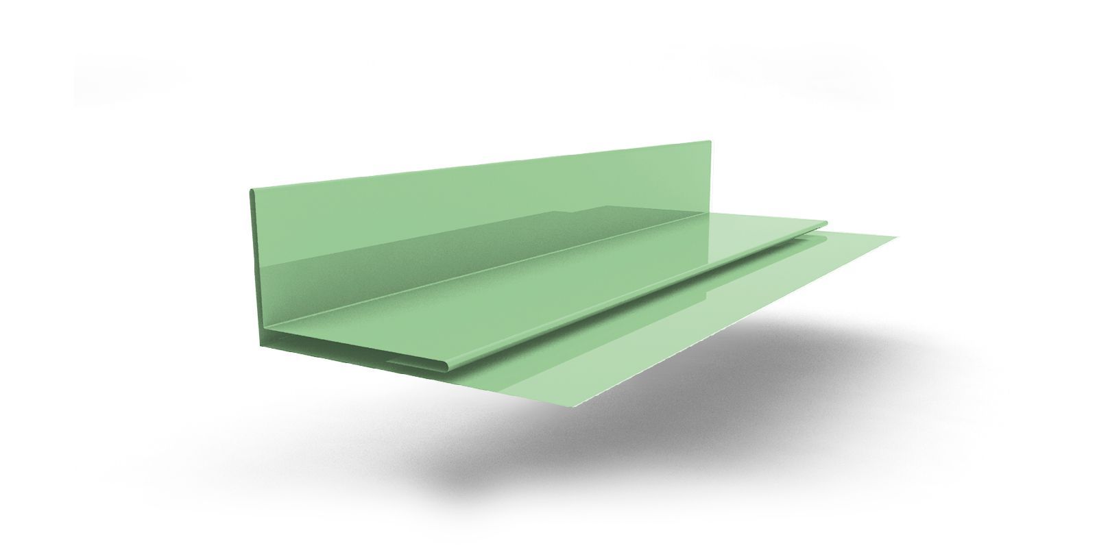 Планка аквилона 55х20х3000 с покрытием Полиэстер, цвет RAL 6019 ПрофЛайн, купить Планка аквилона 55х20х3000 с покрытием Полиэстер, цвет RAL 6019 в ПрофЛайн