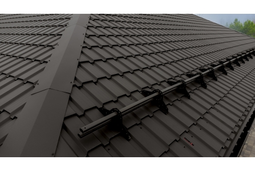 Металлочерепица "Квадро профи (Верховье)" ("Quadro Profi") v01 0,5 Drap RR 32 темно-коричневый ПрофЛайн, купить Металлочерепица "Квадро профи (Верховье)" ("Quadro Profi") v01 0,5 Drap RR 32 темно-коричневый в ПрофЛайн