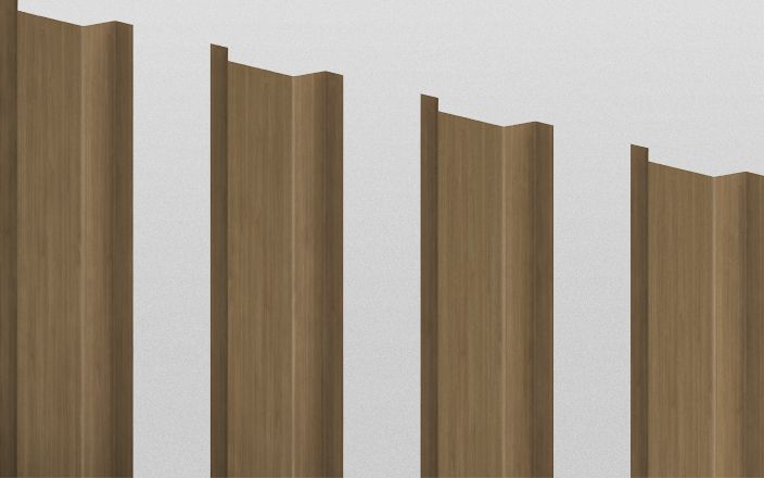 Штакетник металлический П-образный, цвет орех, длина 1,8 м, ширина 94 мм, односторонняя окраска ПрофЛайн, купить Штакетник металлический П-образный, цвет орех, длина 1,8 м, ширина 94 мм, односторонняя окраска в ПрофЛайн