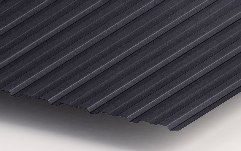 Профнастил С10 с покрытием Drap® 0,45 мм, RAL 7024 Профлайн Профнастил С10 с покрытием Drap® 0,45 мм, RAL 7024 Профлайн