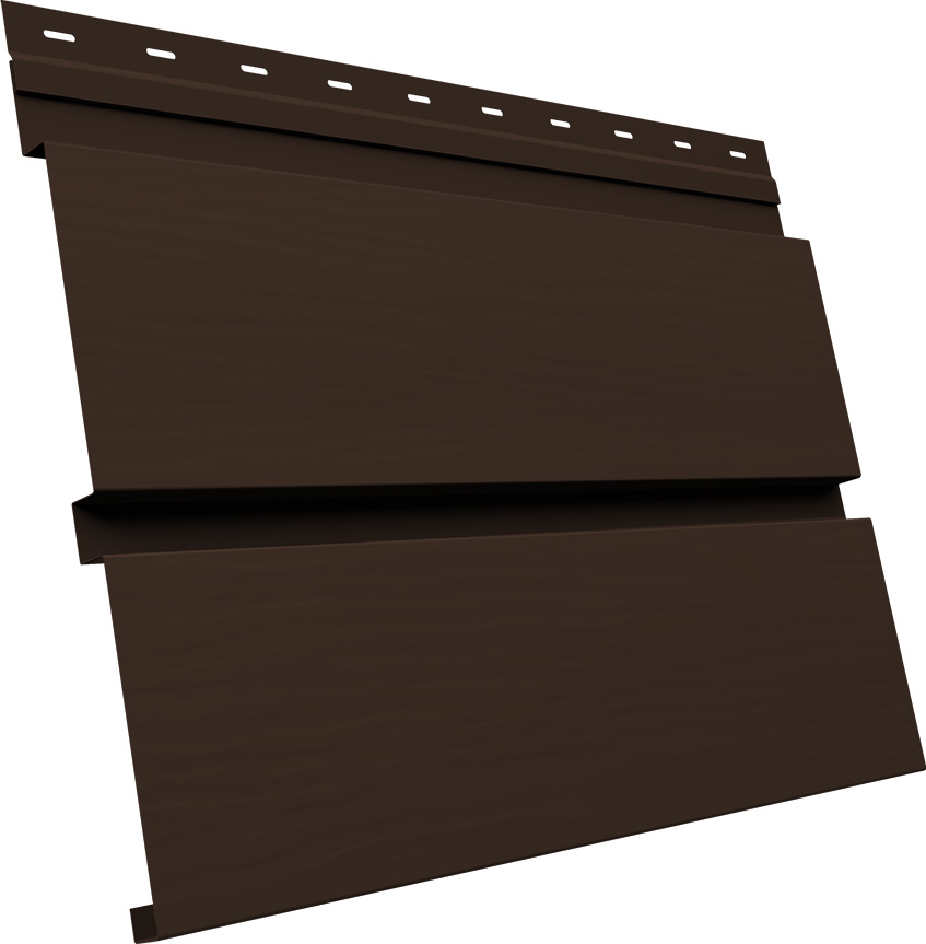 Квадро Брус 3D в01 0,45 Drap TwinColor с пленкой RAL 8017 шоколад ПрофЛайн, купить Квадро Брус 3D в01 0,45 Drap TwinColor с пленкой RAL 8017 шоколад в ПрофЛайн