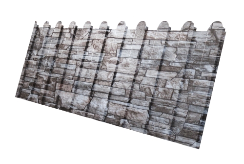 Профнастил С8A v02 фигурный Grand Line 0,45 Print Elite с пленкой Fine Stone TwinColor Профлайн