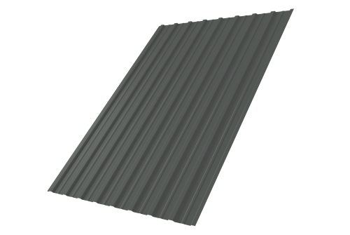 Профнастил С10A Grand Line 0,45 PE RAL 7005 мышино-серый Профлайн