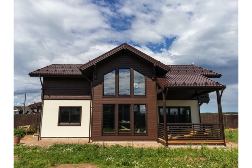 Металлочерепица Классик ("Classic") v01 0,5 Satin RAL 8017 шоколад ПрофЛайн, купить Металлочерепица Классик ("Classic") v01 0,5 Satin RAL 8017 шоколад в ПрофЛайн