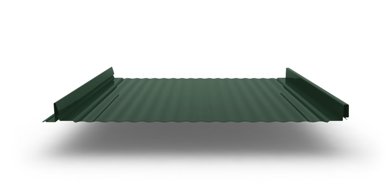 Кликфальц Pro Gofr с покрытием Полиэстер, толщина 0,45 мм, цвет RAL 6005 ПрофЛайн, купить Кликфальц Pro Gofr с покрытием Полиэстер, толщина 0,45 мм, цвет RAL 6005 в ПрофЛайн