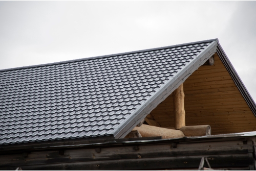 Металлочерепица "Квинта плюс" ("Kvinta plus") 0,5 Satin RAL 7024 мокрый асфальт ПрофЛайн, купить Металлочерепица "Квинта плюс" ("Kvinta plus") 0,5 Satin RAL 7024 мокрый асфальт в ПрофЛайн