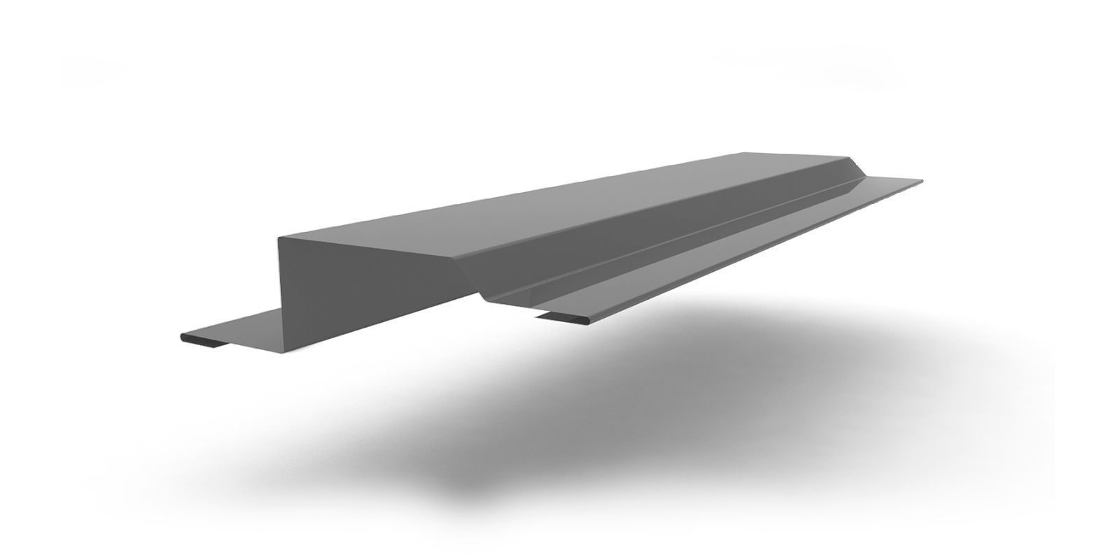 Планка обрамления окна для сэндвич-панелей с покрытием PVDF, цвет RAL 7004 ПрофЛайн, купить Планка обрамления окна для сэндвич-панелей с покрытием PVDF, цвет RAL 7004 в ПрофЛайн