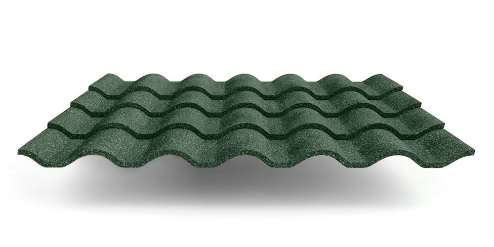 Композитная черепица Metrotile Gallo, цвет зеленый ПрофЛайн, купить Композитная черепица Metrotile Gallo, цвет зеленый в ПрофЛайн