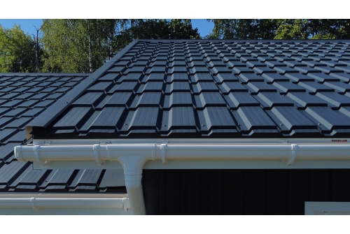 Металлочерепица "Квадро профи" ("Quadro Profi") v02 0,5 PurLite Matt RAL 7024 мокрый асфальт ПрофЛайн, купить Металлочерепица "Квадро профи" ("Quadro Profi") v02 0,5 PurLite Matt RAL 7024 мокрый асфальт в ПрофЛайн