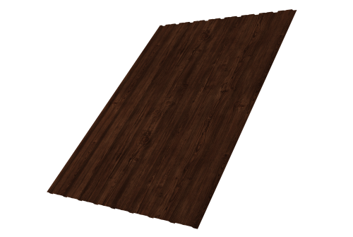 Профнастил С10B Grand Line 0,45 Print Elite с пленкой Cherry Wood TwinColor Профлайн