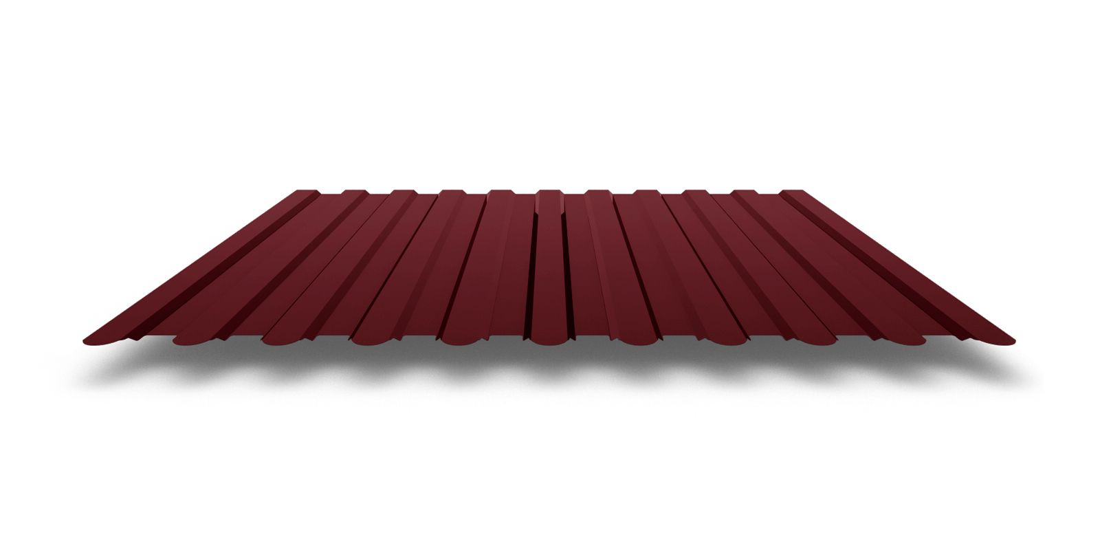 Профнастил С8 фигурный с покрытием GreenCoat® Pural® 0,5 мм, RR 29 Профлайн Профнастил С8 фигурный с покрытием GreenCoat® Pural® 0,5 мм, RR 29 Профлайн