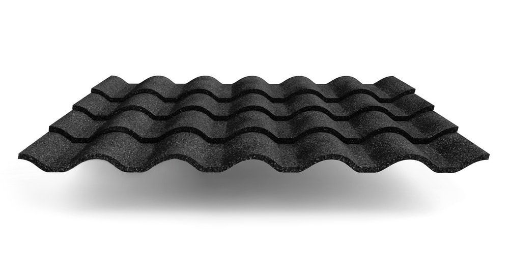 Композитная черепица Metrotile Romana, цвет чёрный ПрофЛайн, купить Композитная черепица Metrotile Romana, цвет чёрный в ПрофЛайн