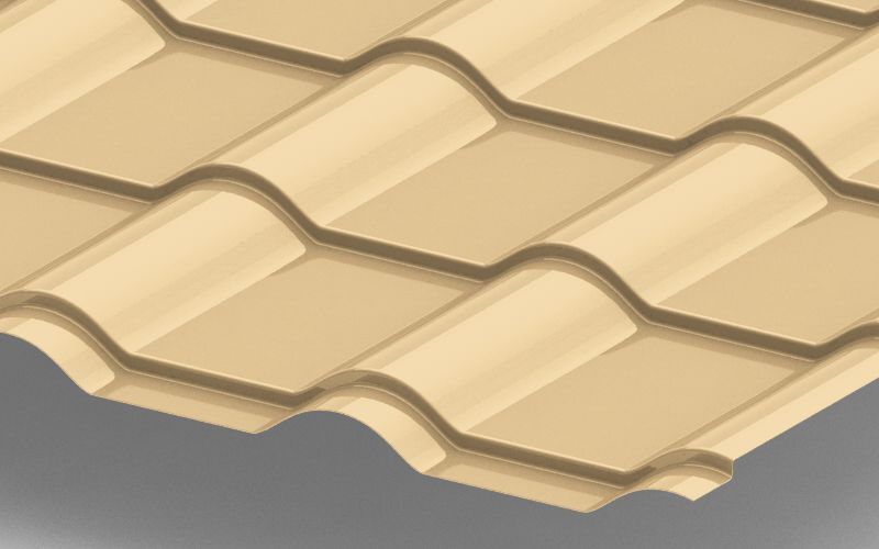 Металлочерепица Kamea с покрытием Полиэстер, 0,45 мм, цвет RAL 1014 ПрофЛайн, купить Металлочерепица Kamea с покрытием Полиэстер, 0,45 мм, цвет RAL 1014 в ПрофЛайн Металлочерепица Kamea с покрытием Полиэстер, 0,45 мм, цвет RAL 1014 ПрофЛайн, купить Металлочерепица Kamea с покрытием Полиэстер, 0,45 мм, цвет RAL 1014 в ПрофЛайн