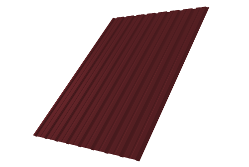 Профнастил С10B Grand Line 0,7 PE RAL 3005 красное вино Профлайн