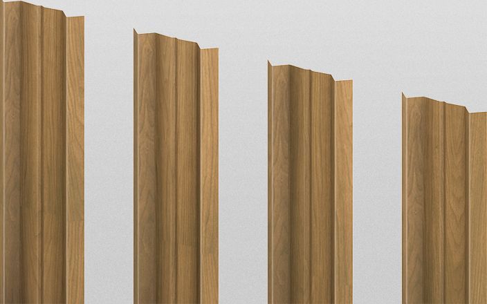 Штакетник металлический М-образный, цвет золотистый дуб, длина 1,8 м, двусторонняя окраска ПрофЛайн, купить Штакетник металлический М-образный, цвет золотистый дуб, длина 1,8 м, двусторонняя окраска в ПрофЛайн