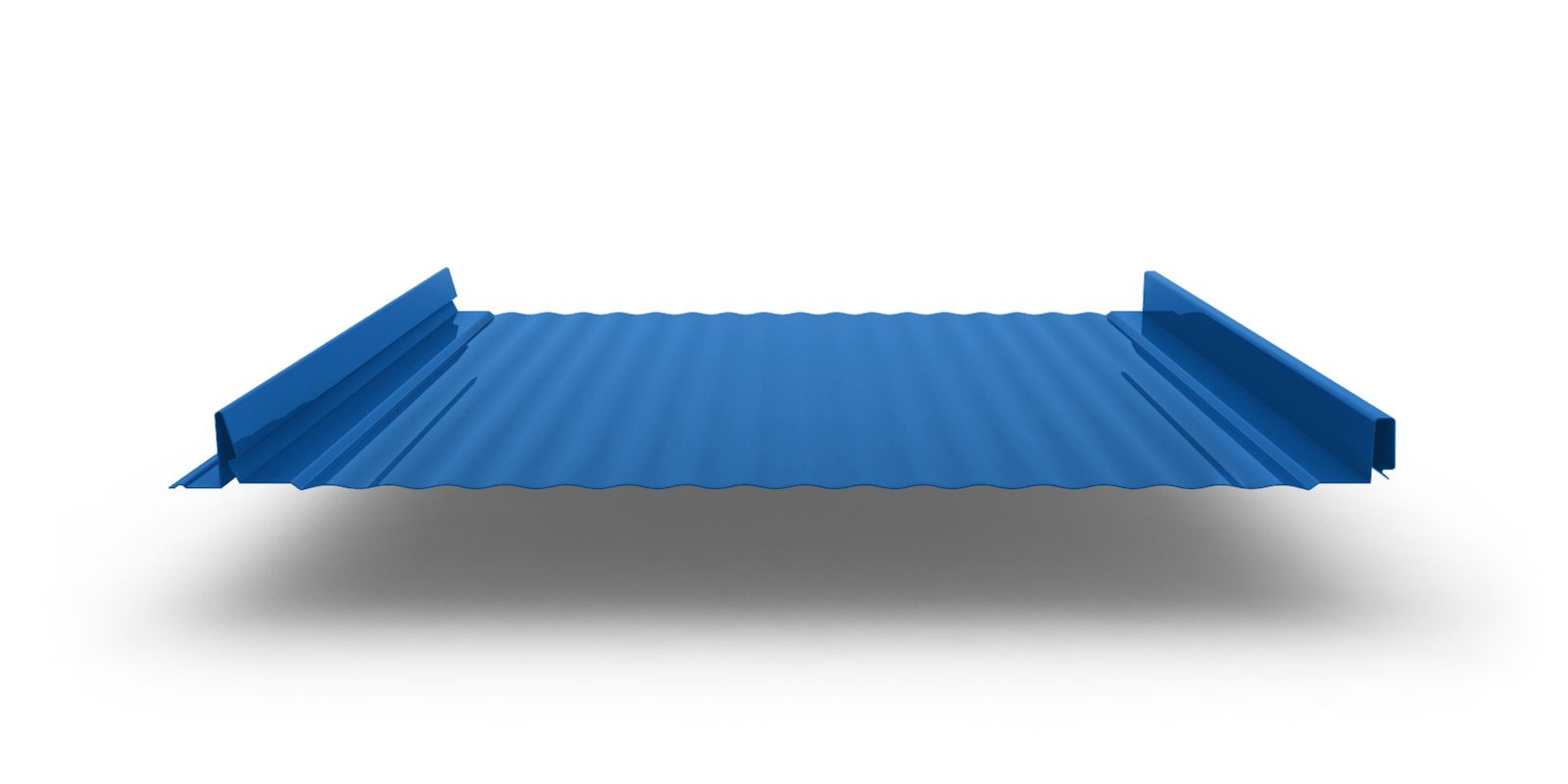 Кликфальц Pro Gofr с покрытием Полиэстер, толщина 0,45 мм, цвет RAL 5015 ПрофЛайн, купить Кликфальц Pro Gofr с покрытием Полиэстер, толщина 0,45 мм, цвет RAL 5015 в ПрофЛайн