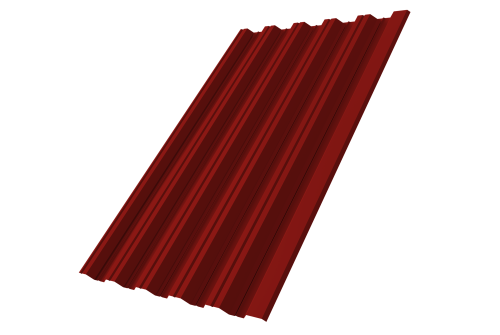Профнастил НС35R Grand Line 0,7 PE RAL 3011 коричнево-красный Профлайн
