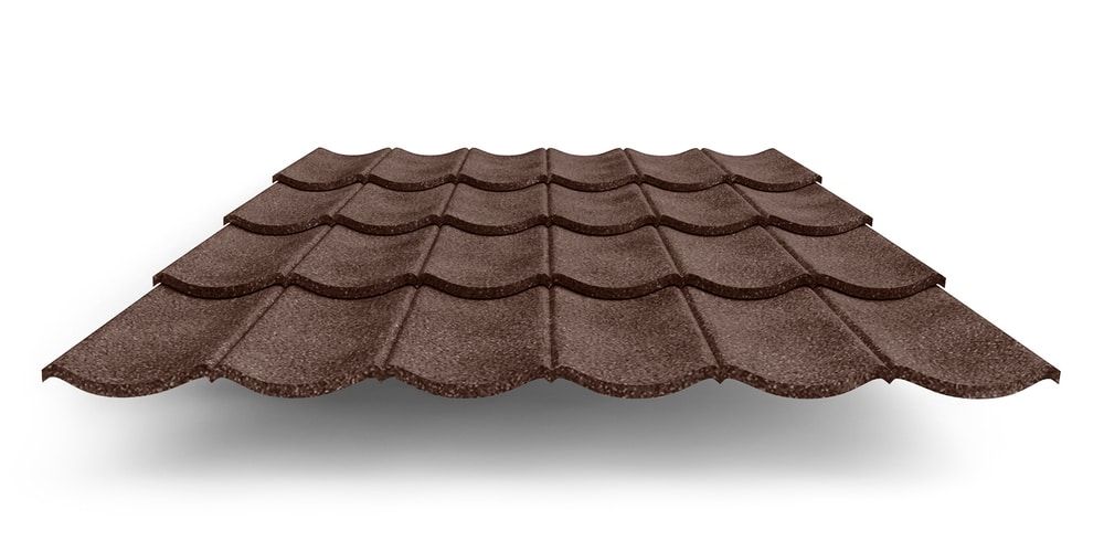 Композитная черепица Grand Line Barcelona, цвет шоколад ПрофЛайн, купить Композитная черепица Grand Line Barcelona, цвет шоколад в ПрофЛайн