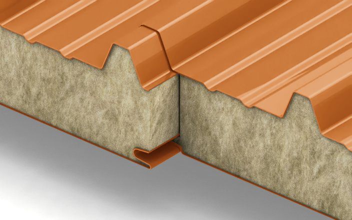 Кровельные сэндвич-панели с наполнителем из минеральной ваты толщиной 180 мм, цвет RAL 2004, ГОСТ 32603-2021 ПрофЛайн, купить Кровельные сэндвич-панели с наполнителем из минеральной ваты толщиной 180 мм, цвет RAL 2004, ГОСТ 32603-2021 в ПрофЛайн