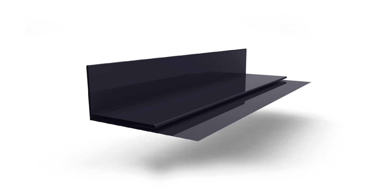 Планка аквилона 55х20х3000 с покрытием Полиэстер, цвет RAL 7024 ПрофЛайн, купить Планка аквилона 55х20х3000 с покрытием Полиэстер, цвет RAL 7024 в ПрофЛайн