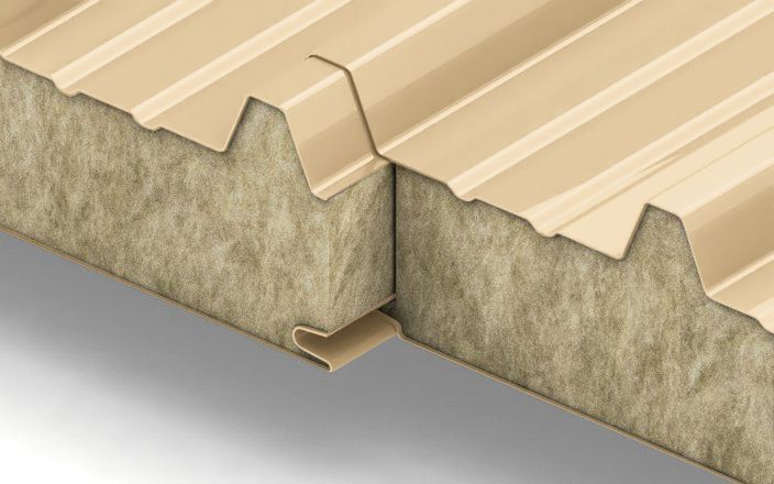 Кровельные сэндвич-панели с наполнителем из минеральной ваты толщиной 180 мм, цвет RAL 1014, ГОСТ 32603-2021 ПрофЛайн, купить Кровельные сэндвич-панели с наполнителем из минеральной ваты толщиной 180 мм, цвет RAL 1014, ГОСТ 32603-2021 в ПрофЛайн