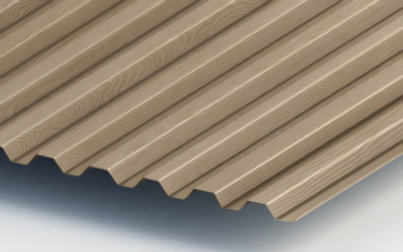 Профнастил С21 с покрытием ECOSTEEL® 0,5 мм, сосна Профлайн Профнастил С21 с покрытием ECOSTEEL® 0,5 мм, сосна Профлайн