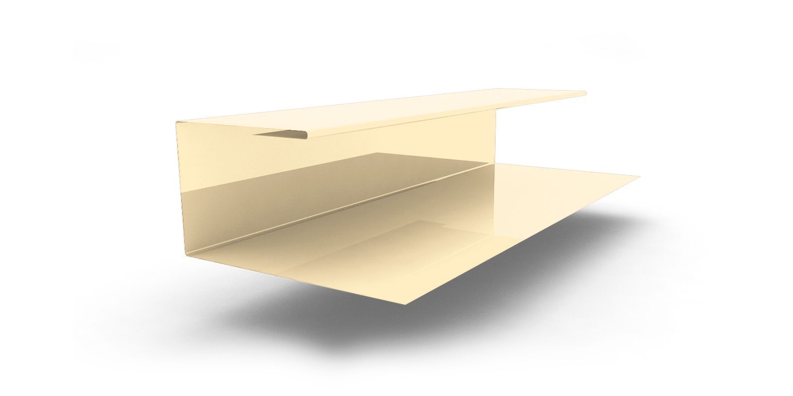 Планка завершающая с покрытием Полиэстер, цвет RAL 1015 ПрофЛайн, купить Планка завершающая с покрытием Полиэстер, цвет RAL 1015 в ПрофЛайн