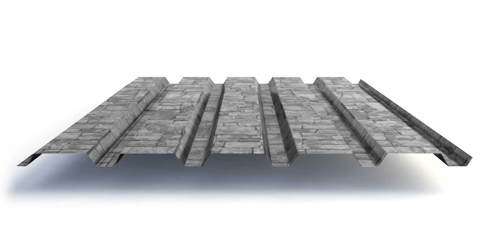 Профнастил МП35 с покрытием ECOSTEEL® 0,5 мм, белый камень Профлайн Профнастил МП35 с покрытием ECOSTEEL® 0,5 мм, белый камень Профлайн