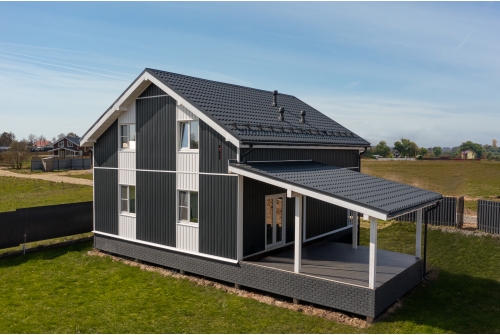 Металлочерепица Классик ("Classic") v01 0,5 Satin RAL 7024 мокрый асфальт ПрофЛайн, купить Металлочерепица Классик ("Classic") v01 0,5 Satin RAL 7024 мокрый асфальт в ПрофЛайн