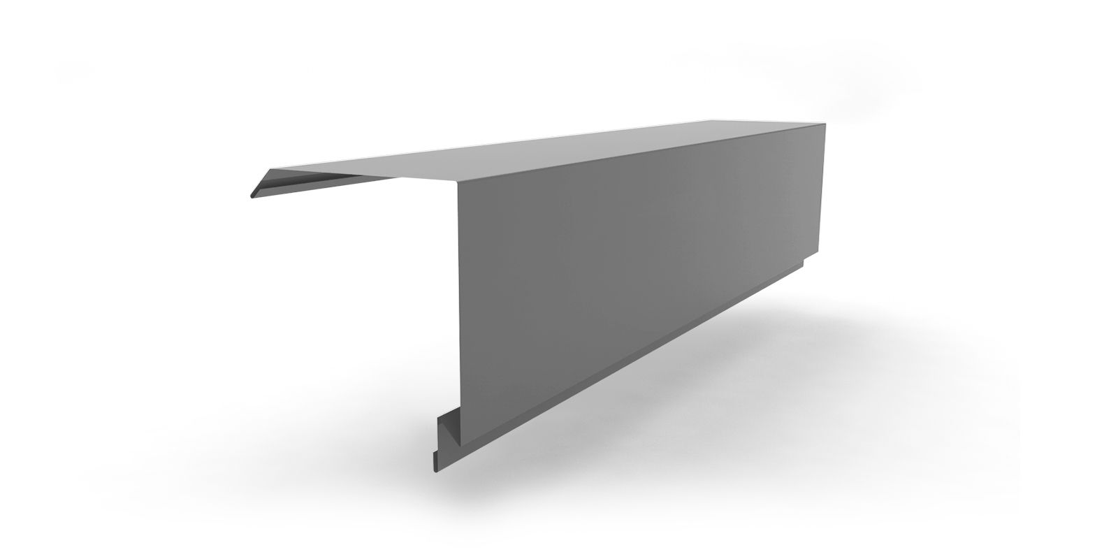 Планка торцевая для сэндвич-панелей с покрытием PVDF, цвет RAL 7004 ПрофЛайн, купить Планка торцевая для сэндвич-панелей с покрытием PVDF, цвет RAL 7004 в ПрофЛайн